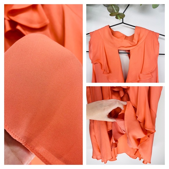 NWT CINQ A SEPT - Solid Moma Silk Top S - Picture 5 of 10